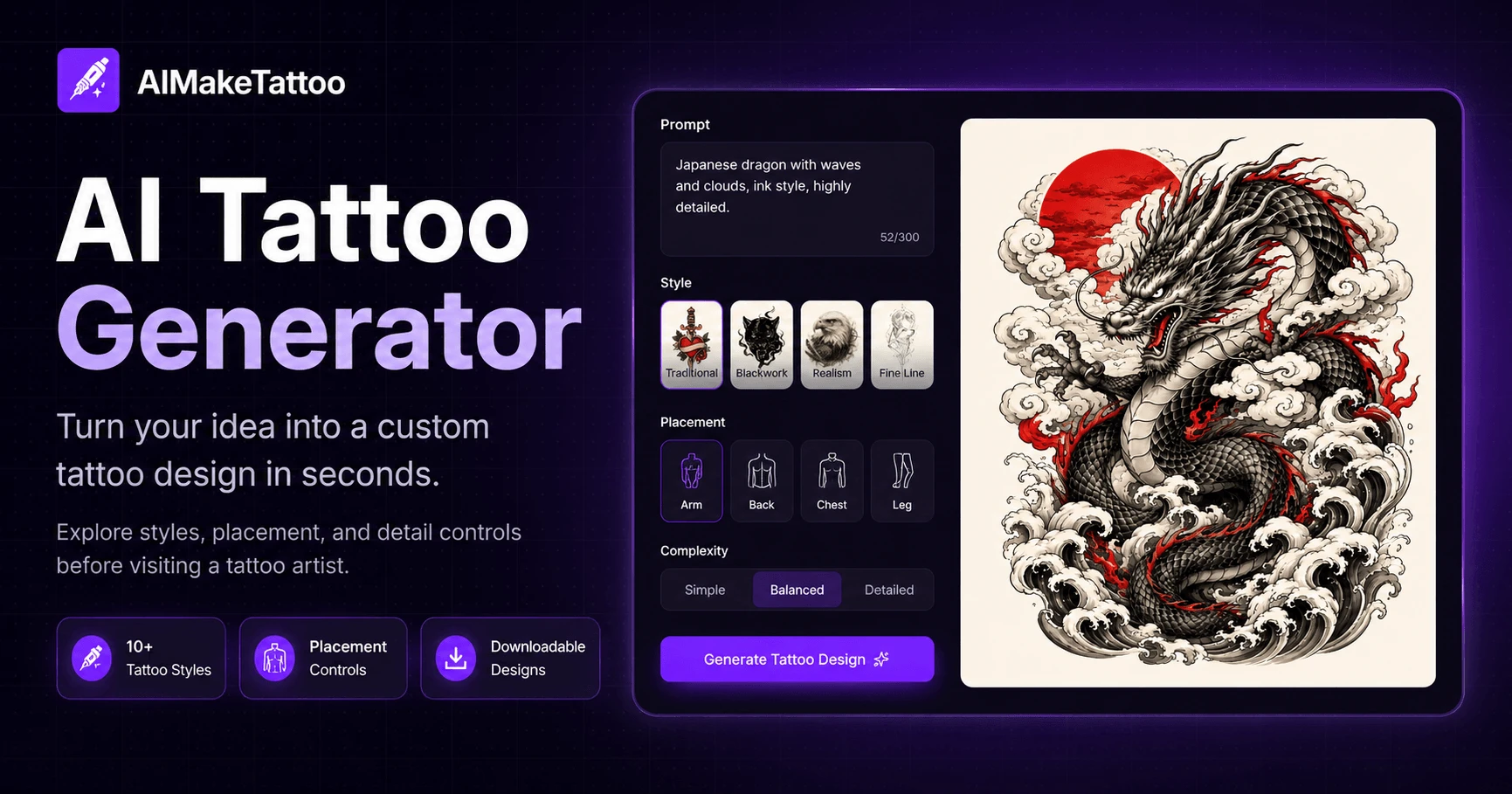 AIMakeTattoo screenshot