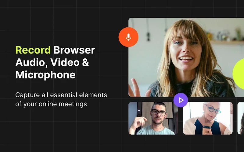 Record Meetings - Record meetings in one click. Original-quality video, local files, crash-safe, built-in AI noise suppression.