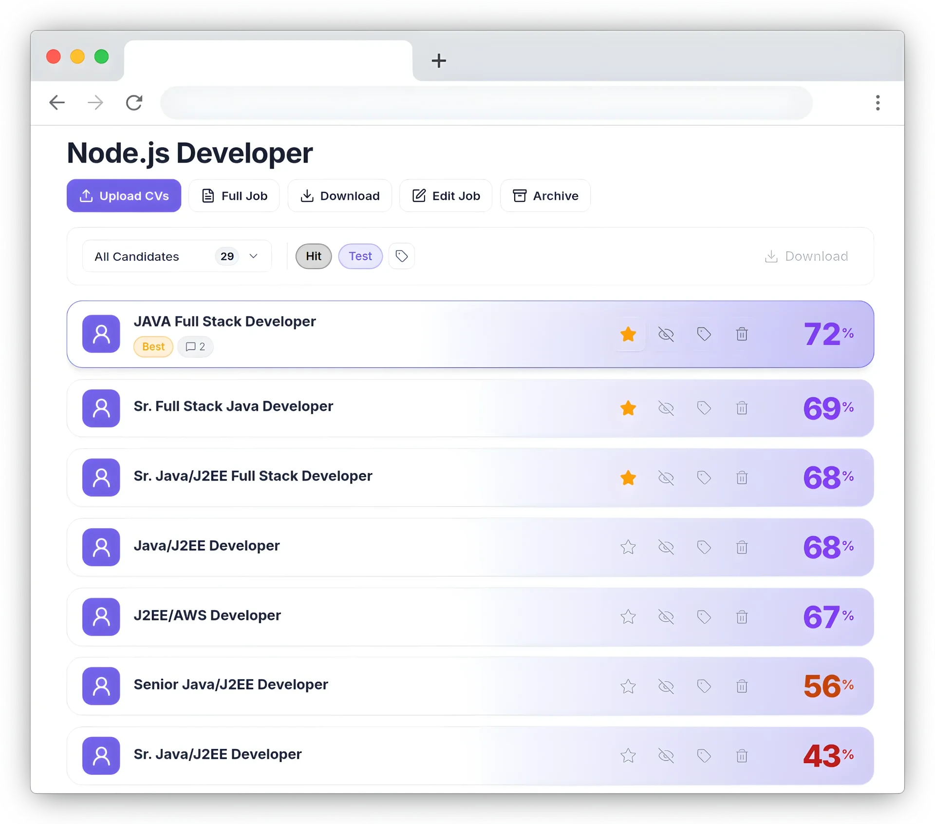 FitScore screenshot