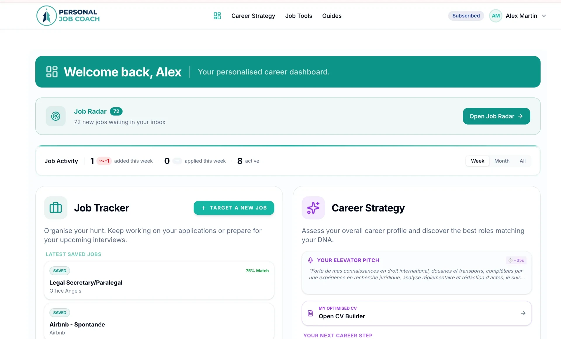 Personal Job Coach screenshot