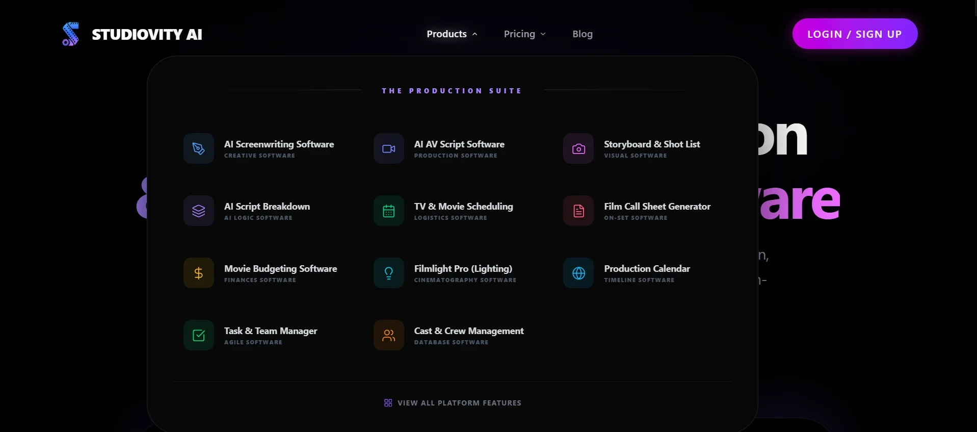 AI Pre Production Software | Studiovity - Plan your entire film pre-production with AI. Manage scripts, breakdowns, schedules, shot lists, and call sheets in one powerful platform.