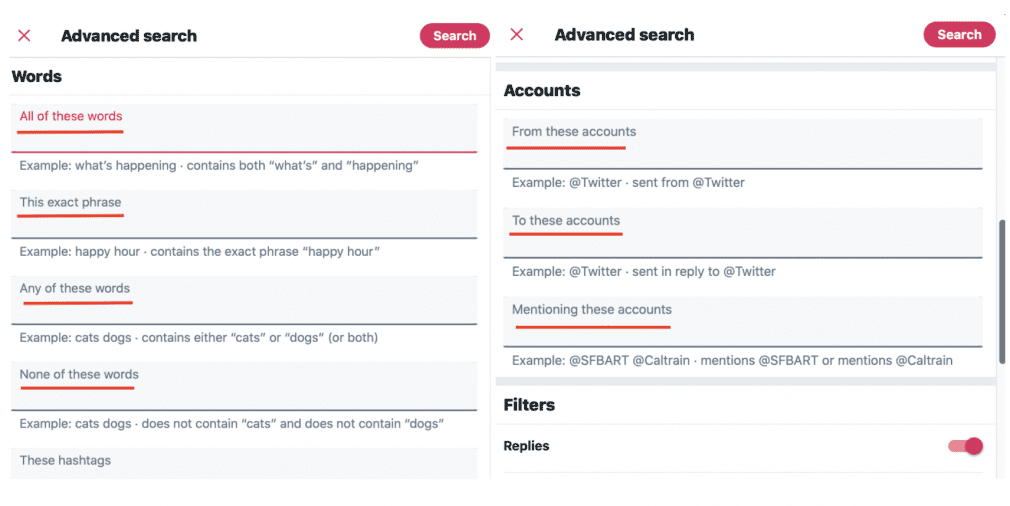 记者的 Twitter 简历分享电子邮件地址