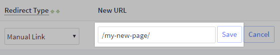 添加重定向选项的 URL