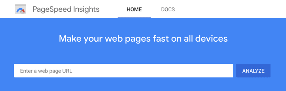 谷歌 PageSpeed 见解