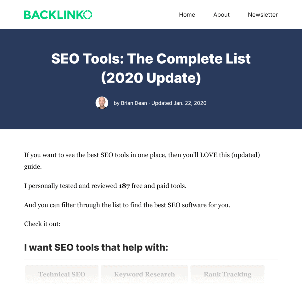 SEO 工具帖子