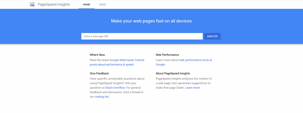 PageSpeed Insights 工具是什么样的