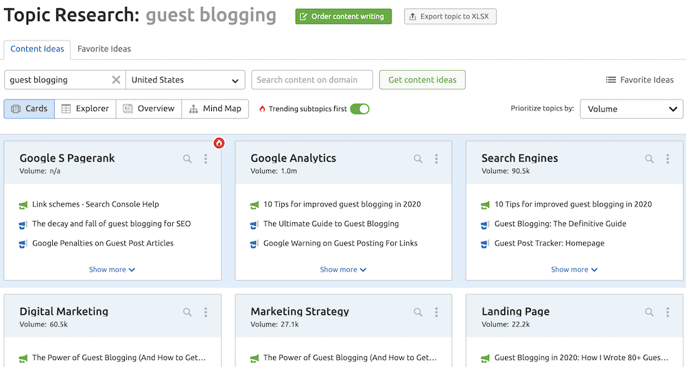 <img alt="来自主题研究工具的访客博客数据" class="zooming lazyloaded" data-src="https://static.semrush.com/cdn-cgi/image/width=1010/blog/uploads/media/01/00/0100d9bb0bf4a145b6e9401281e2d971/Guest-blogging-topic-research.png" src="https://static.semrush.com/cdn-cgi/image/width=1010/blog/uploads/m…1/00/0100d9b…/Guest-blogging-topic-research.png">