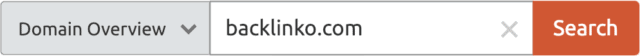 在SEMrush中输入站点