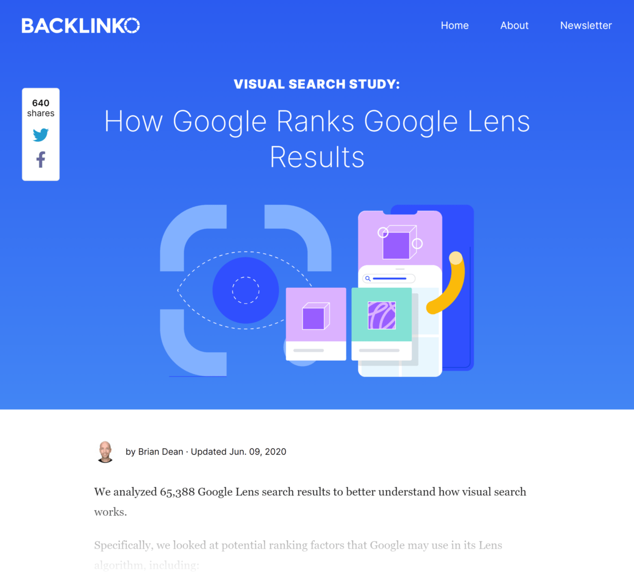 Backlinko – Visual search ranking factors study