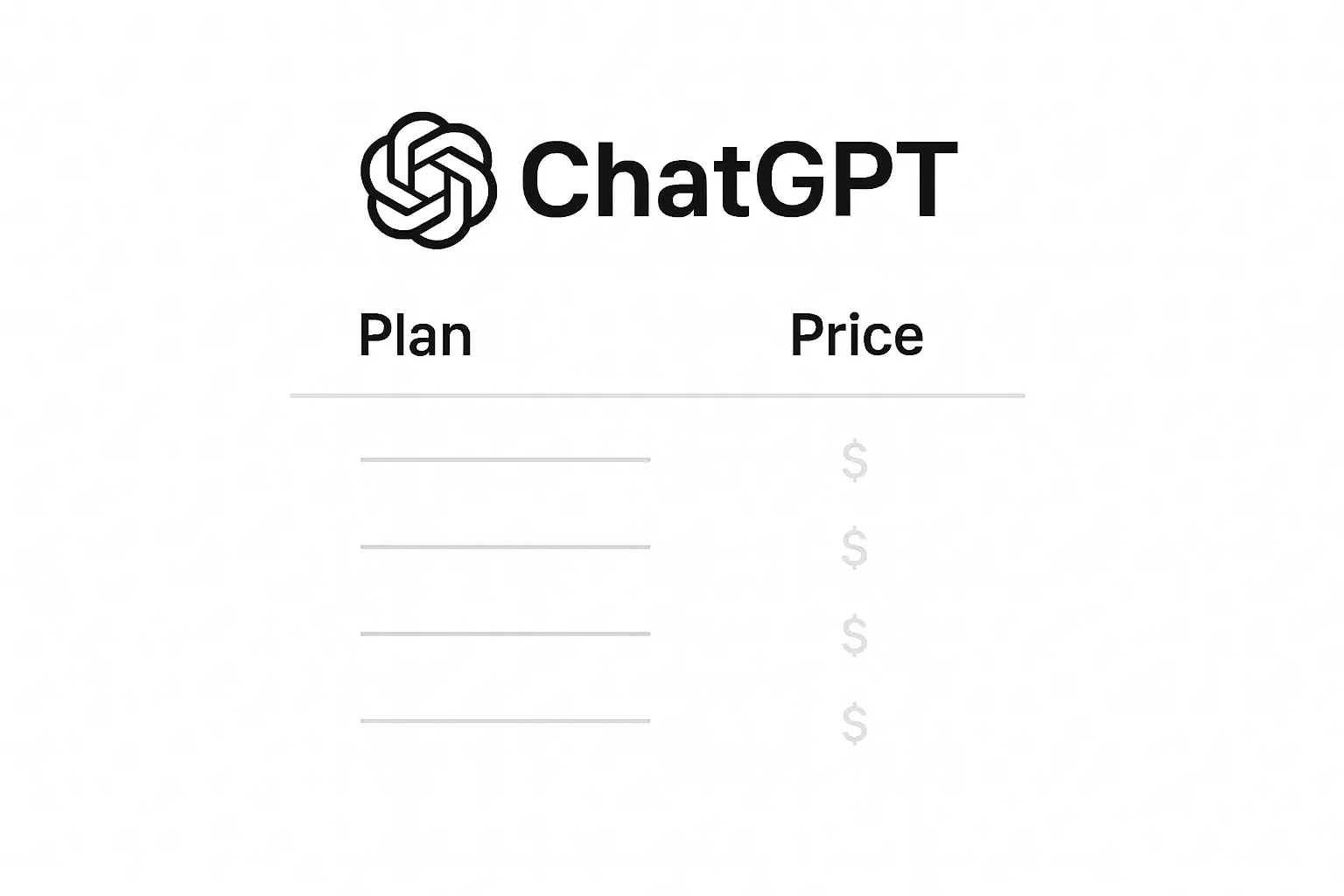 ChatGPT套餐和价格指南