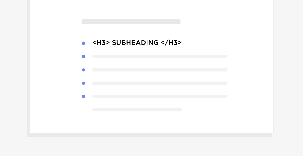 If you want to rank for list snippets use H2 or H3 subheaders