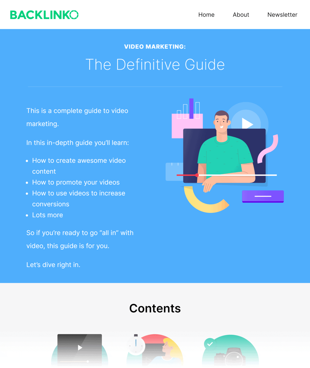 Intro above fold