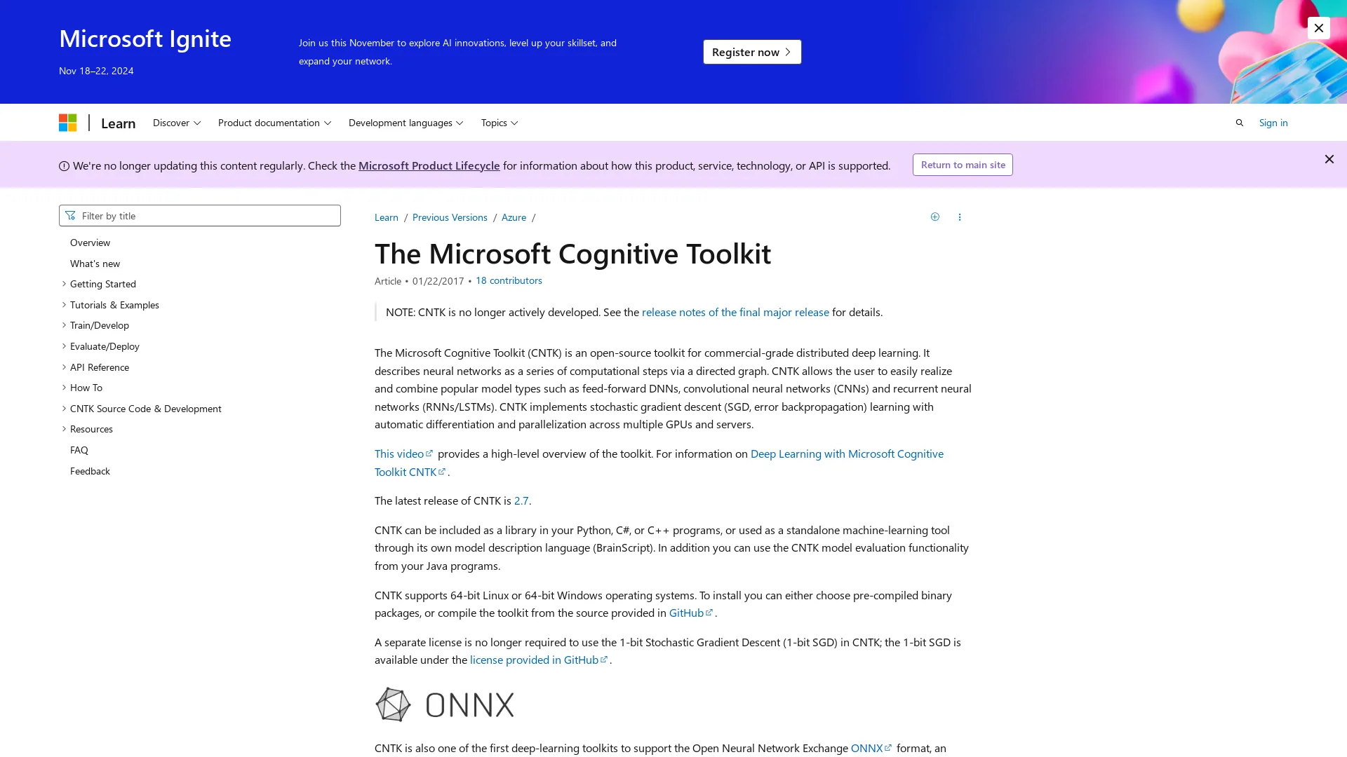 https://learn.microsoft.com/en-us/cognitive-toolkit