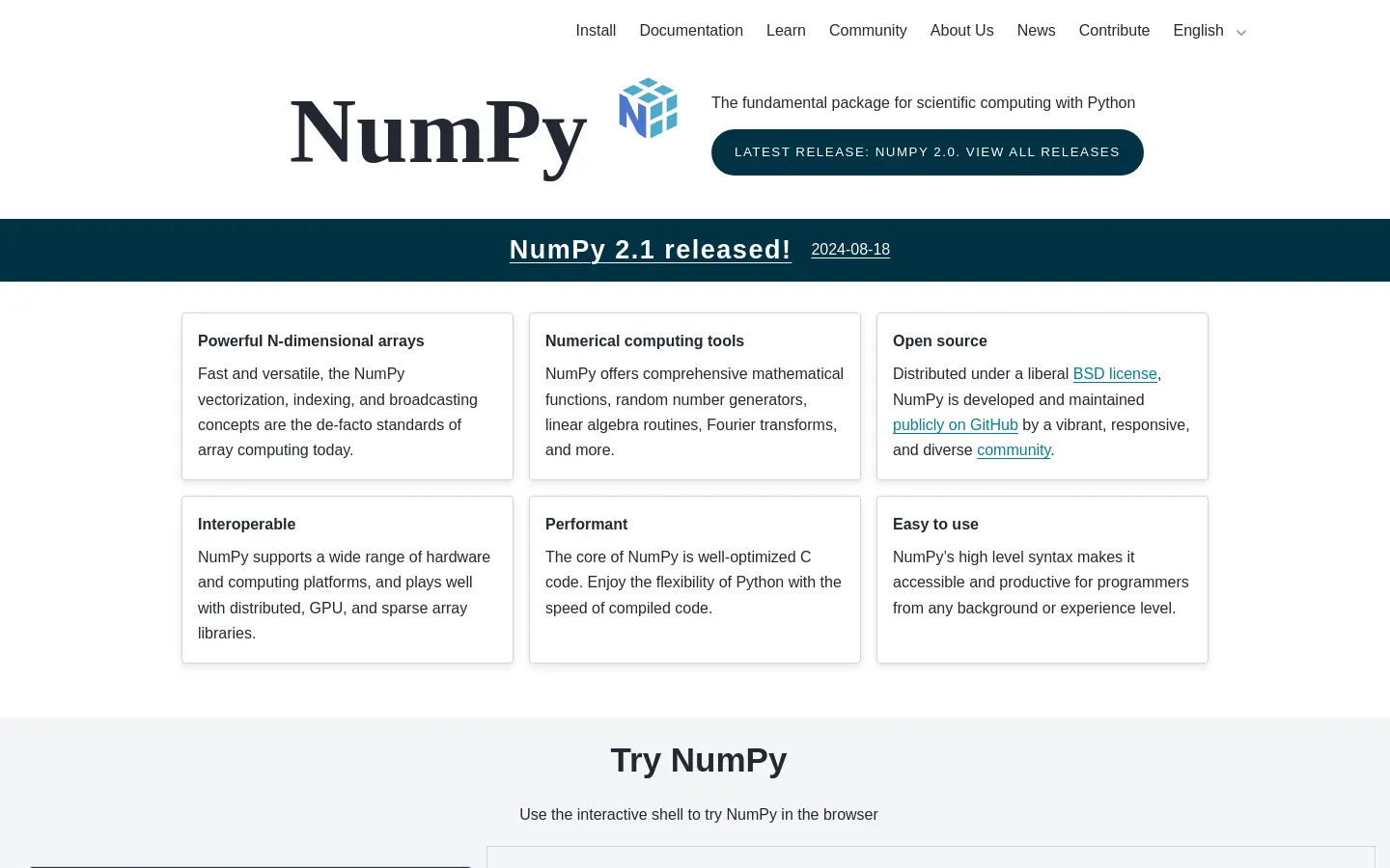 https://numpy.org