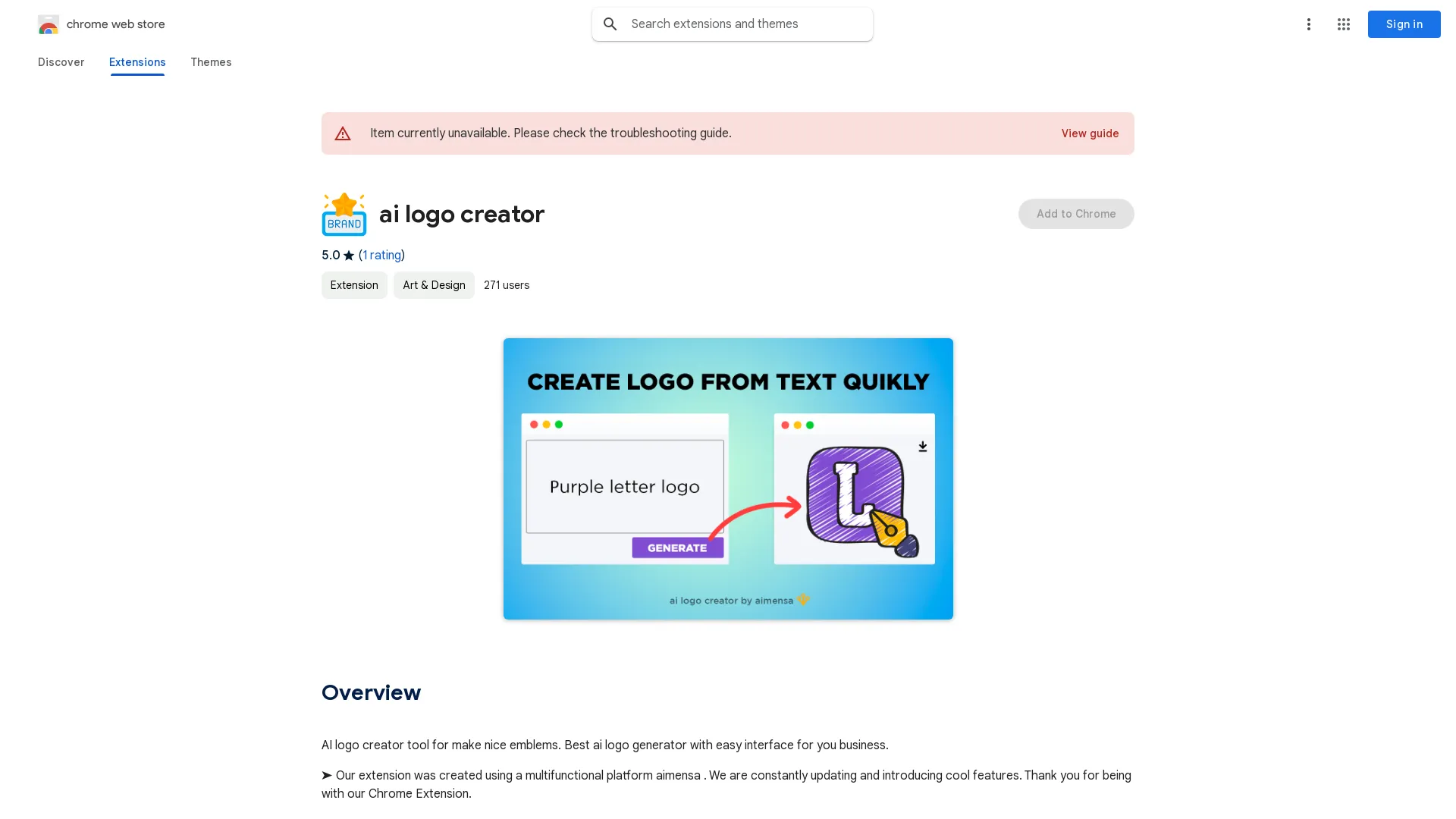 https://chromewebstore.google.com/detail/ai-logo-creator/ljgimpibhgleapaoedngmcicjoifojea